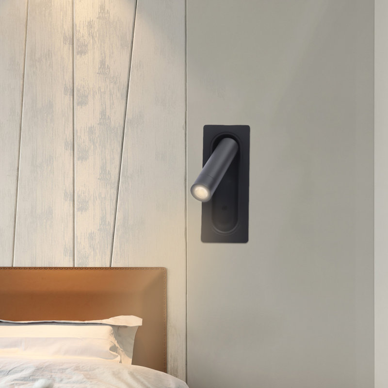 JOYDING LED Bedroom Lamp Headboard Wall Light Sconce Recessed Bedside